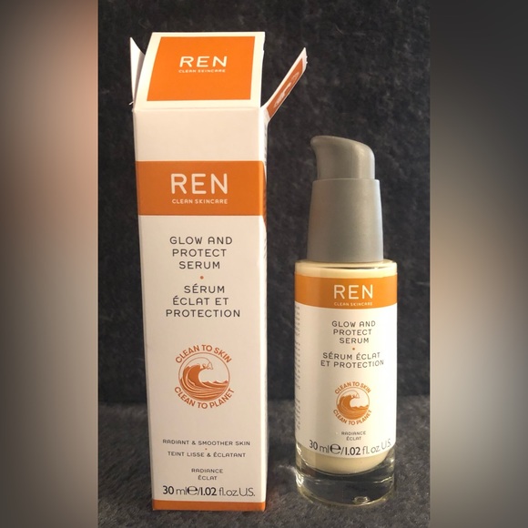 REN Clean Skincare Glow & Protect Serum. Gentle, Lightweight, Radiant, Boosting - Picture 2 of 4